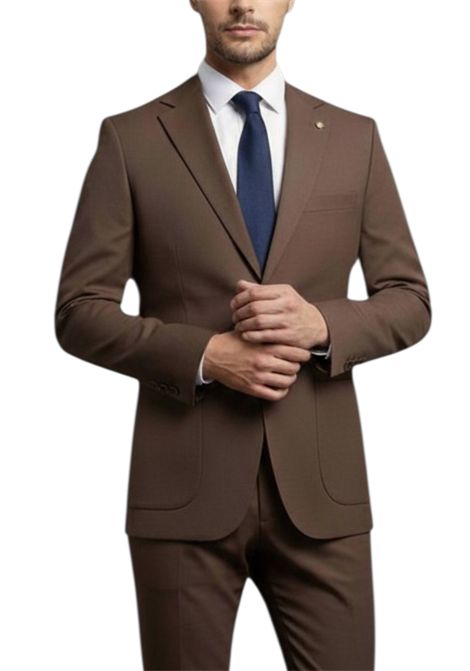 Abito a due bottoni con tasche a toppa MARCEL MOREL | Abiti | AB0545MARRONE